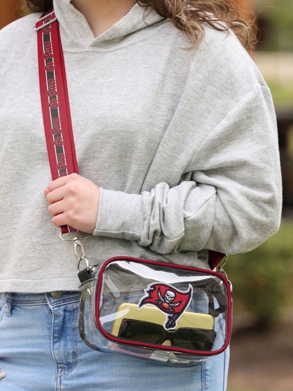 NFL Tampa Bay Buccaneers Clear Crossbody Bag